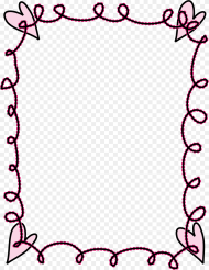Clipart Frame With Hearts Hd Png Download