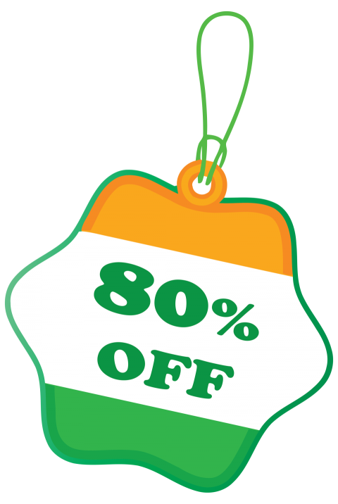 80% off sale india republic day png