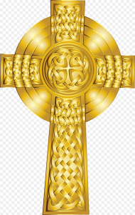 Clipart Golden Celtic Cross Png Catholic Celtic Png