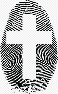 This Free Icons Png Design of Cross Fingerprint