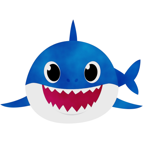 daddy shark png hd blue