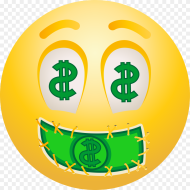 Dollar Face Emoticon Emoji Clipart Info Dollar Face