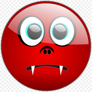 Red Emoji Faces Scared Png HD