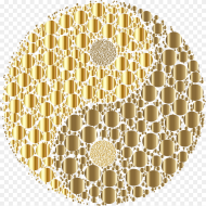 Golden Circles Yin Yang No  Clip Arts