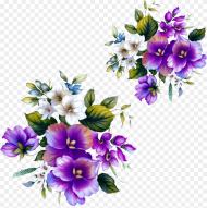 Floral Design Flower Purple Flower Purple Png