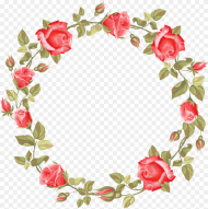 Rose Circle Frame Png Transparent