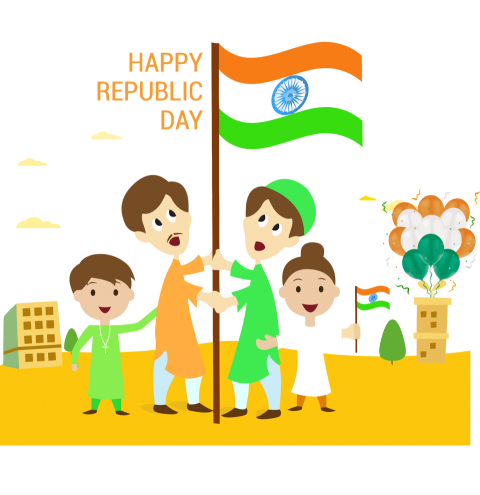 kids happy republic day png india hd