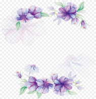Floral Design Lilac Flower Pattern  Watercolor Flower