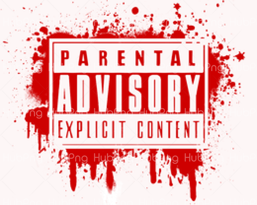 parental advisory png red logo Transparent Background Image for Free