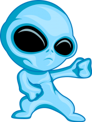 alien png blue color clipart
