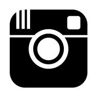 black Instagram PNG logo