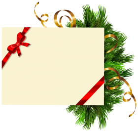 tree christmas clipart frame gift png